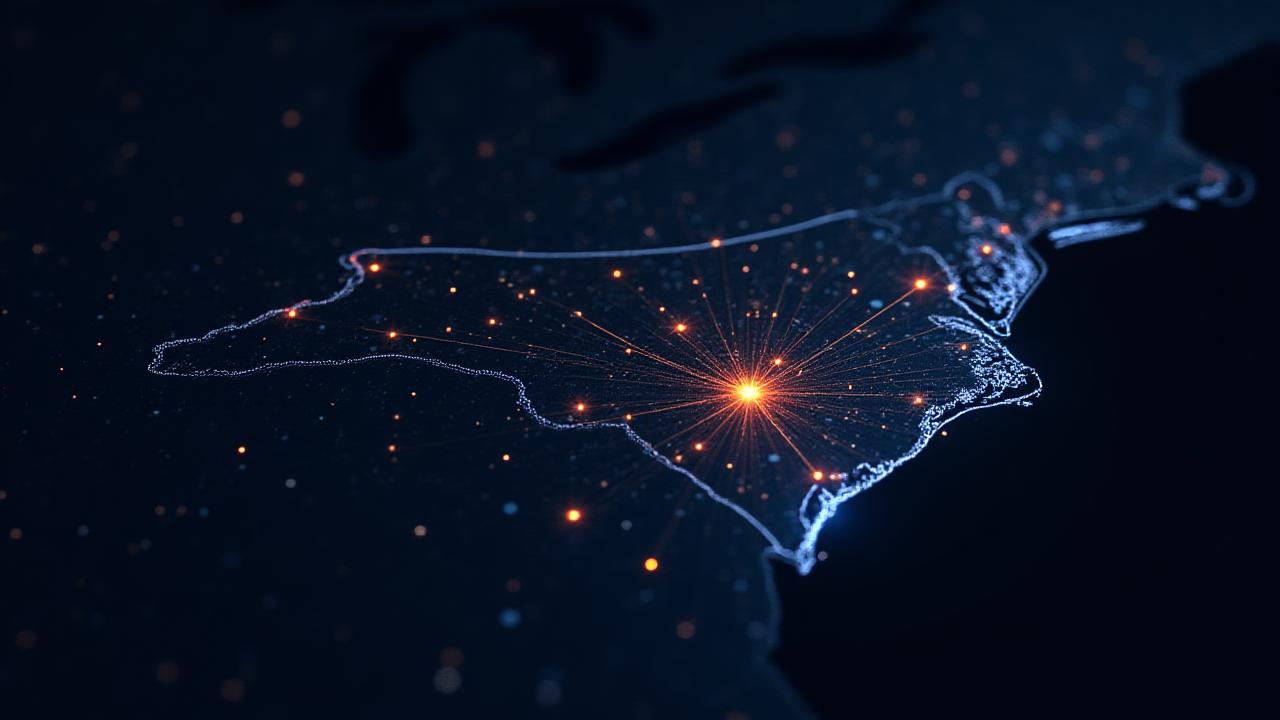 Map of Gilyards Trucking regional routes across the Southeast US with Charlotte as the central hub