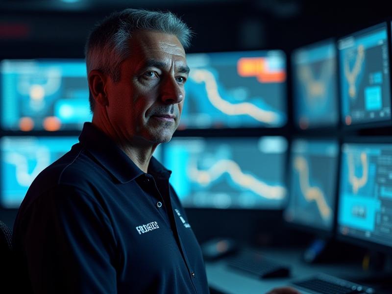 Professional Gilyards Trucking dispatcher monitoring Southeast regional traffic patterns